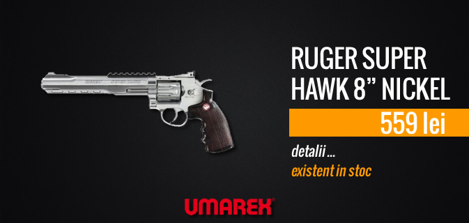 RUGER SUPER HAWK 8 NICKEL