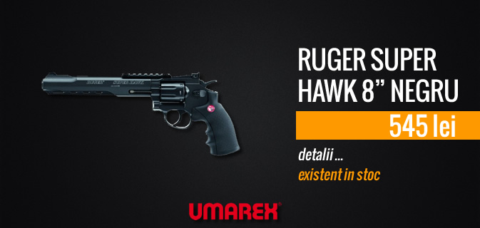 RUGER SUPER HAWK 8 NEGRU